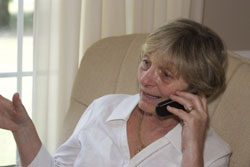 Woman calling to schedule an appointment with Eastern Rehab Services